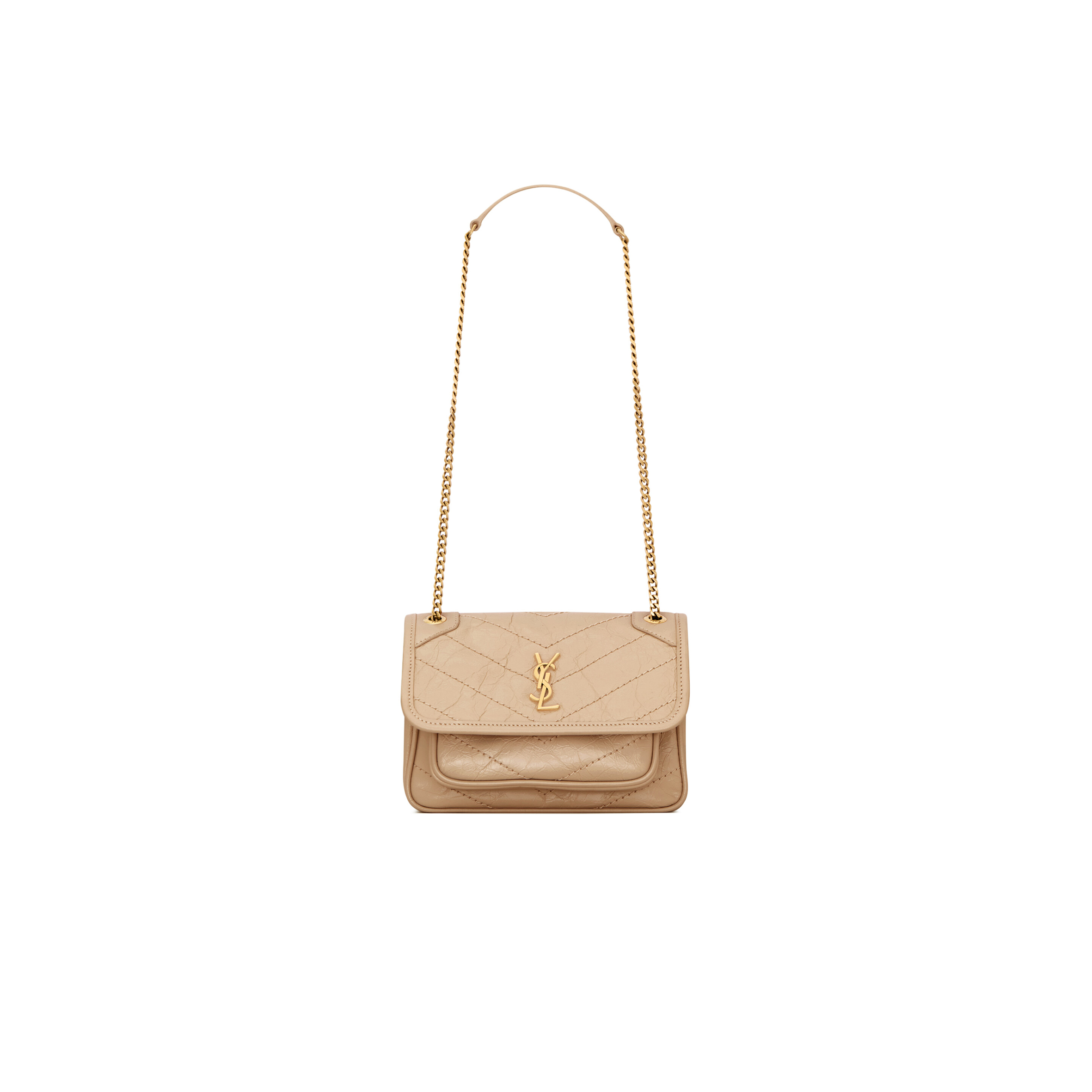 YSL NIKI MINI IN VINTAGE LEATHER 8460870EN079295 (18*12.5*5cm)